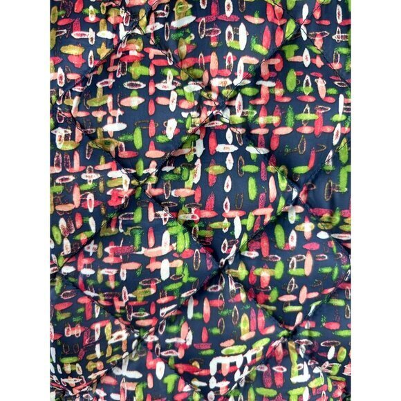 Lands End Women’s Size Small Down Puffer Jacket‎ Multi Color Abstract Print - Picture 7 of 10